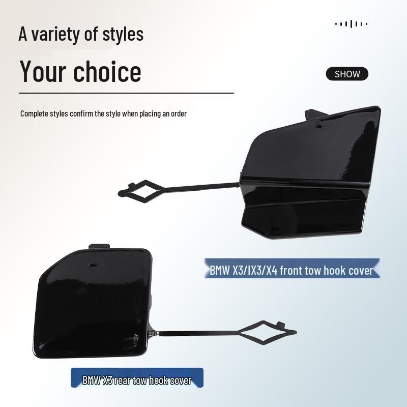 Front and Rear Tow Hook Covers for BMW X3/X4 (2022) – Tow Rope and Hole Covers Included