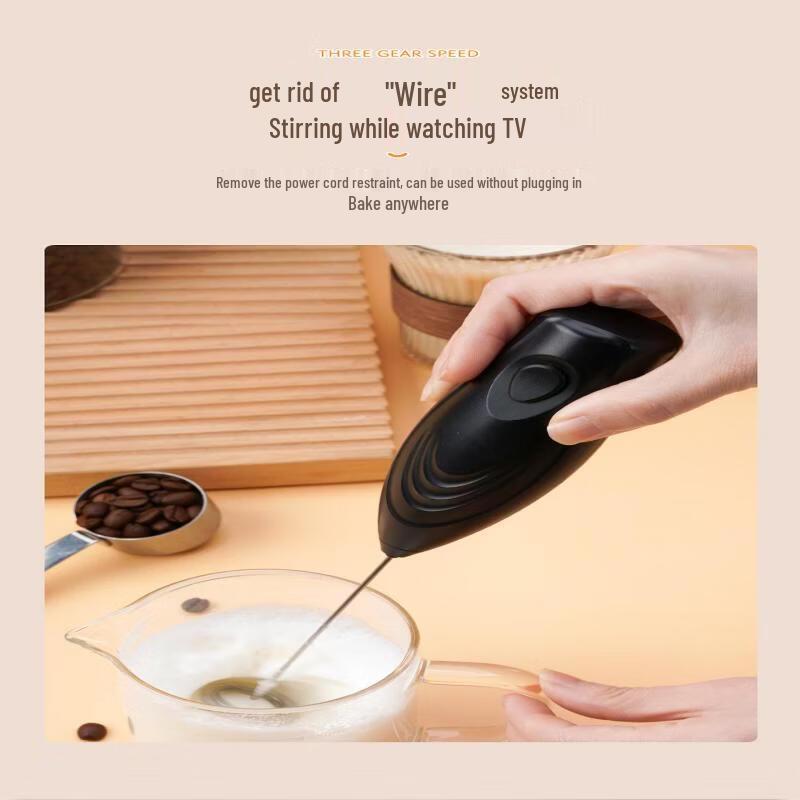 ZISIZ Handheld Electric Milk Frother & Egg Beater