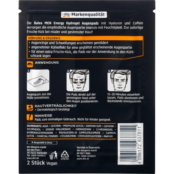 Deutschland DM Balea Balea MEN Energy Hydrogel iPad 2 Stück