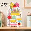 Campus Style Sign Personalized First Day of School Wooden Sign, Reusable Erasable Back to Board, Cute Classroom Decor, Keepsake Memory Tracker