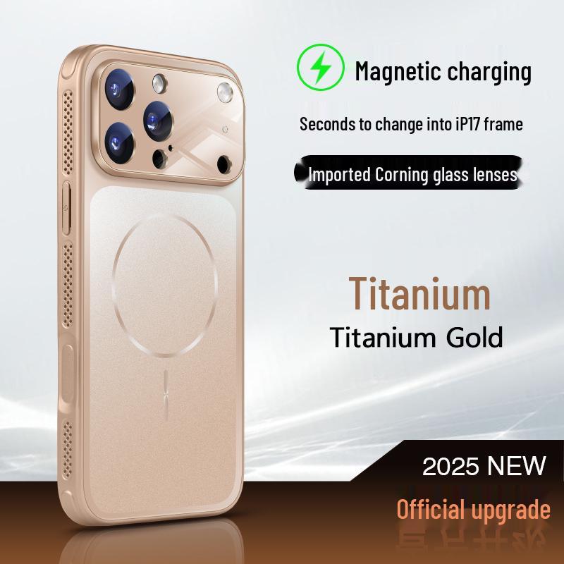 

iPhone 17 Pro Max Kangle Glass: Skin-Feel Heat Dissipation Hard Case, Apple 16 Compatible. 16