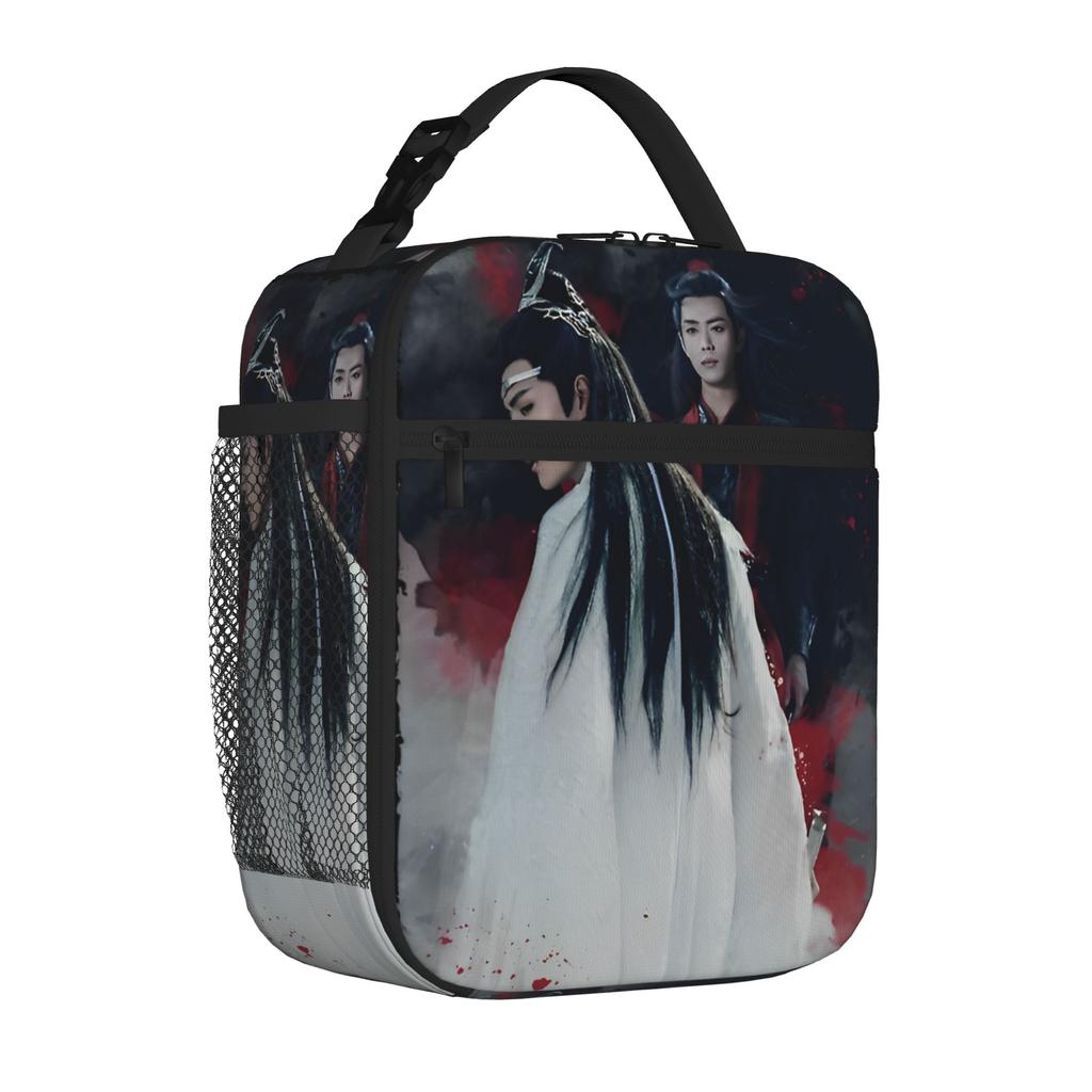 WangXian The Untamed Thermal Insulated Lunch Bags Lan Wangji Wei Wuxian Portable Food Bag Container Thermal Cooler Lunch Box