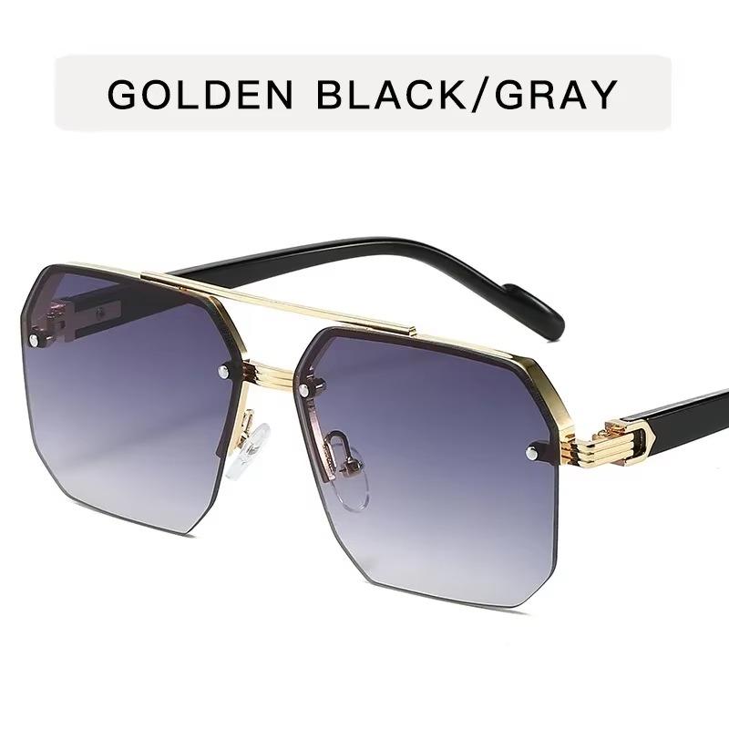 New Rimless Rectangle Sunglasses Women Fashion Frameless Square Sun Glasses Female Shades Classic Gradient Color Eyewear UV400
