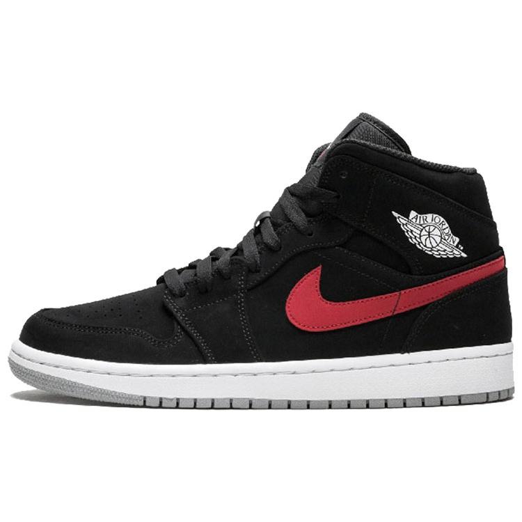 Air Jordan 1 Mid Multicolor Swoosh Black Men s 554724-065 EU 44