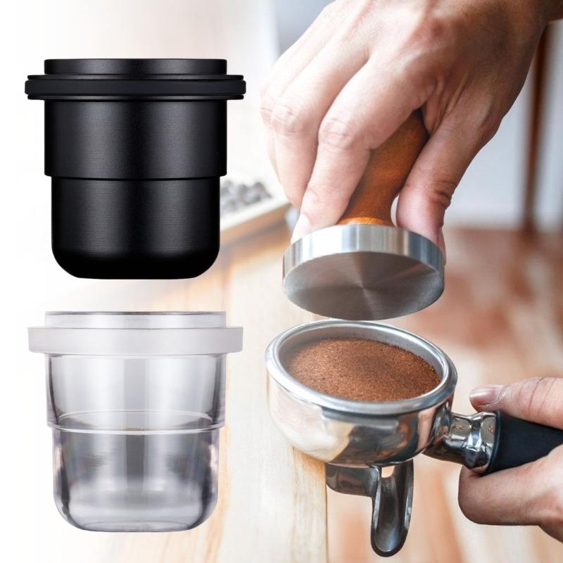 Espresso Powder Cup Dosing Accessory Coffee Dosing Bowl Dosing Tool Plastic Texture Present for Espresso Enthusiasts