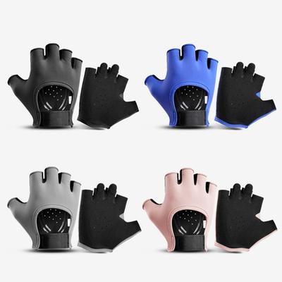 Halbfinger Fitnesshandschuh Rutschfest Atmungsaktiv Trainingshandschuh Verschleißfestigkeit Workout-Handschuh Geschenk für Frauen und Mann
