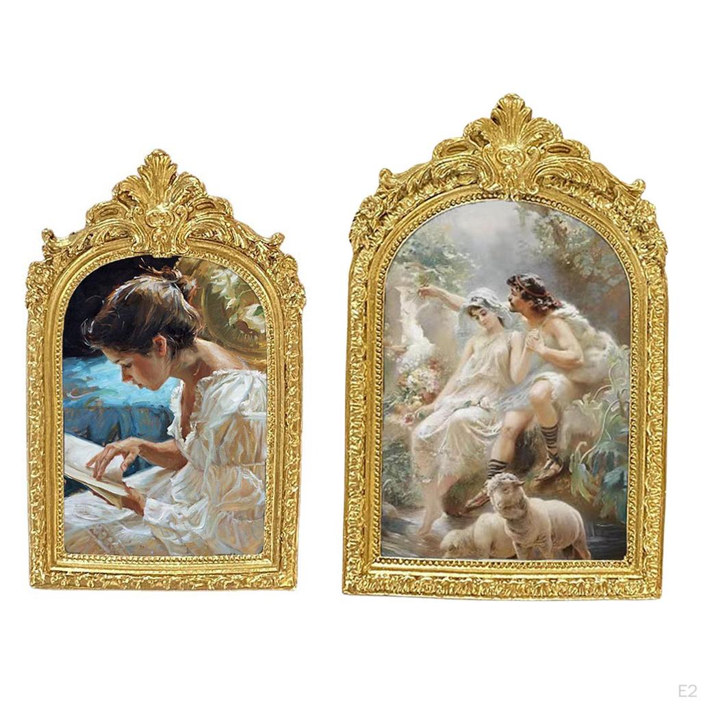 Antique Resin Photo Display Frame Picture Luxury For Home Decoration