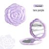 Portable Folding Rose Mirror: Compact HD Double-Sided Makeup Mirror with Flip-Top Design