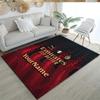 Ac Milan Personalized Name Area Rug Perfect for Foyer Playrooms Game Room Balcony Antislip Carpet Decorate Offices Perfect Gift for Friends & Family