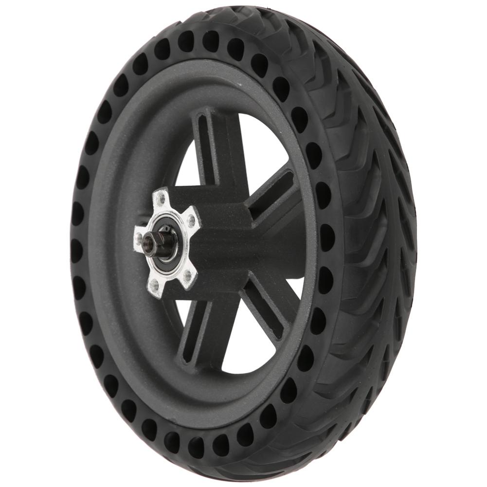 Cellular Rear Wheel Fit for Xiaomi Electric Scooter Black Rubber Tire Wear Resistant