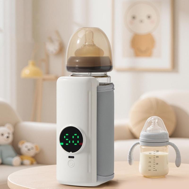 Compact USB Powered 2000mAh Baby Bottle Warmer with Intelligent Temperature Control Energy Efficient for Travel Use