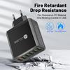 30W 6-Port QC3.0 Fast Charger with EU, US, UK, Korean Plugs