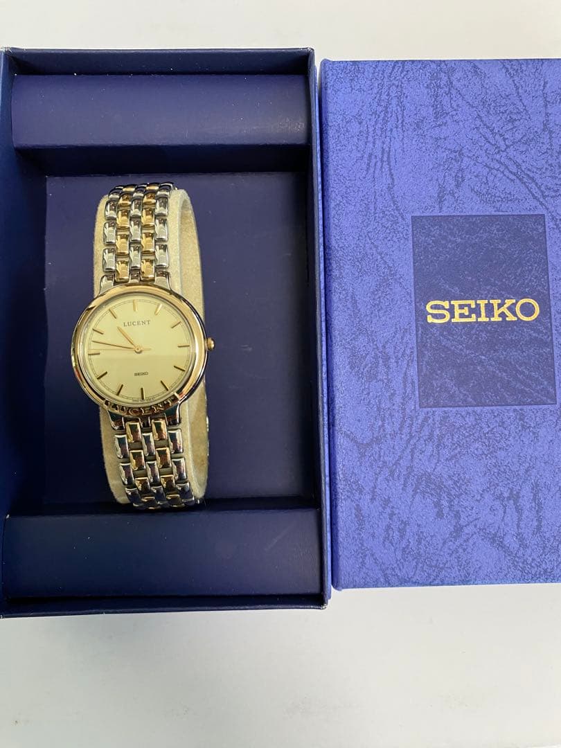 SEIKO LUCENT womens wristwatch gold has been reduced price.