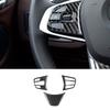 3Pcs Carbon Fiber Interior Steering Wheel Cover Trim For BMW X1 F48 2016-2018