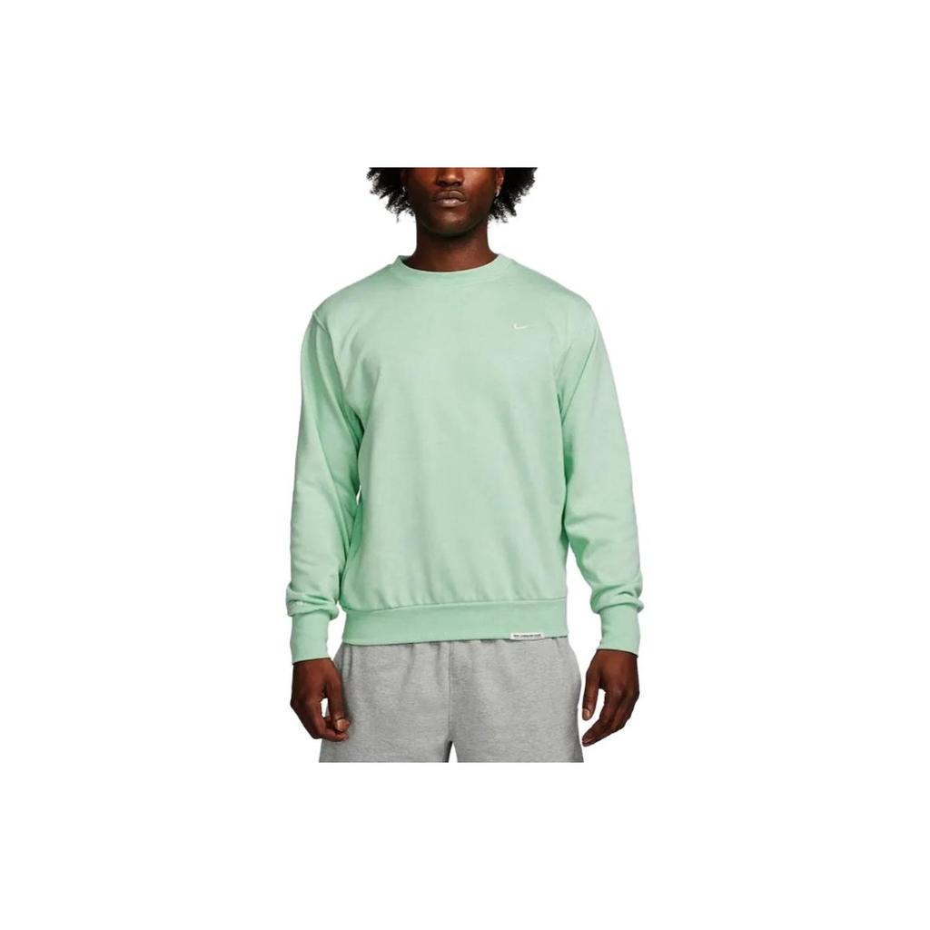 Nike Solid Color Casual Sports Crew Neck Pullover Long Sleeve Sweatshirt Men Sweatshirt Green DQ5821-308