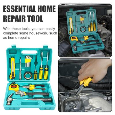 Kit di 16 Pezzi di Attrezzi per la Riparazione Domestica Set di Attrezzi Universali Multiuso Portatili per la Riparazione Automobilistica