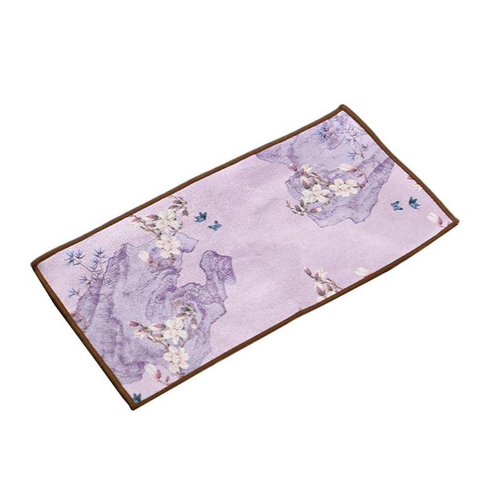 Table Mat Tea Cloth Thickened Tea Napkin Tea Art Chinese Painted Tea Towel  Cleaning Tool