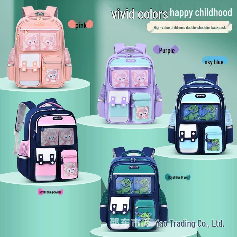 Dziecięcy plecak z kreskówką - Duża pojemność, lekki, wsparcie kręgosłupa, dwuramienny dla klas 1-6