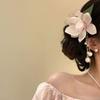 1pc Under the Moon Flower Dai Super Fairy Sweet Hair Clip Pink Magnolia Hair Clip Atmosphere Headwear New Grab Clip