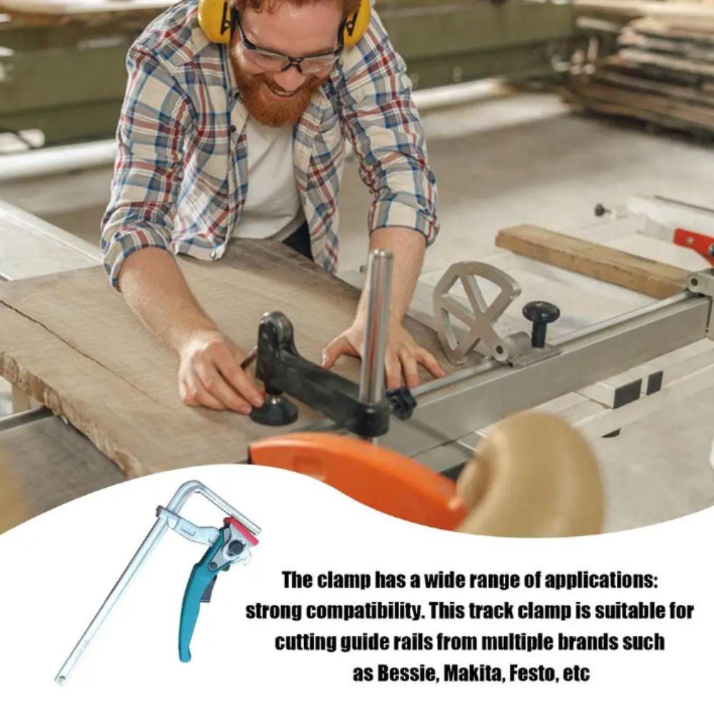 Quick Ratchet Ratcheting Table Clamp Aluminum Zinc Zinc Alloy Rail Clamp Quick Release Clamp Woodworking