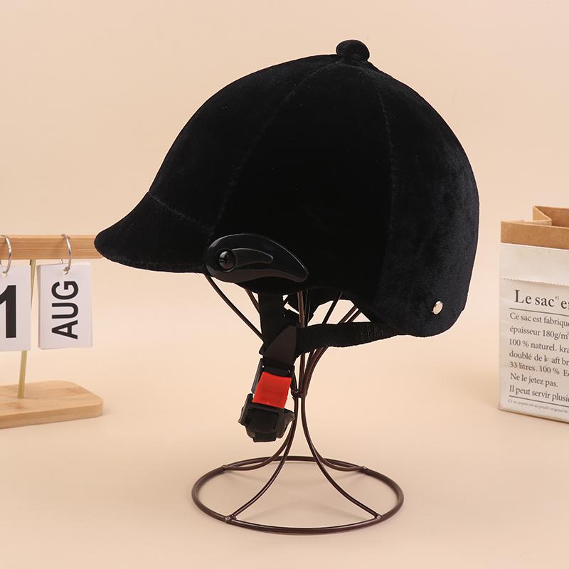Horse Riding Helmet Professional Unisex Classic Horse Riding Cap Protective Gear Outdoor Adjustable Sports Equestrian Hat Cap