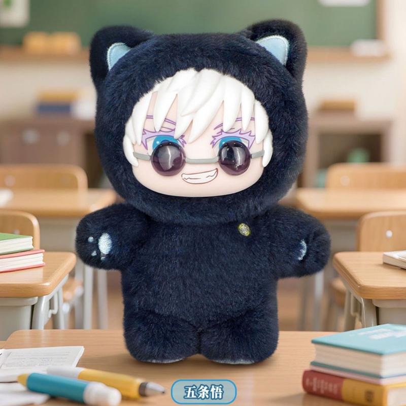 Jujutsu Kaisen Season 2 Neko Park Party Collection Line Blind Case Adorable Plush Figure Key Ring Animation Figure Room Decoration Collector-Worthy