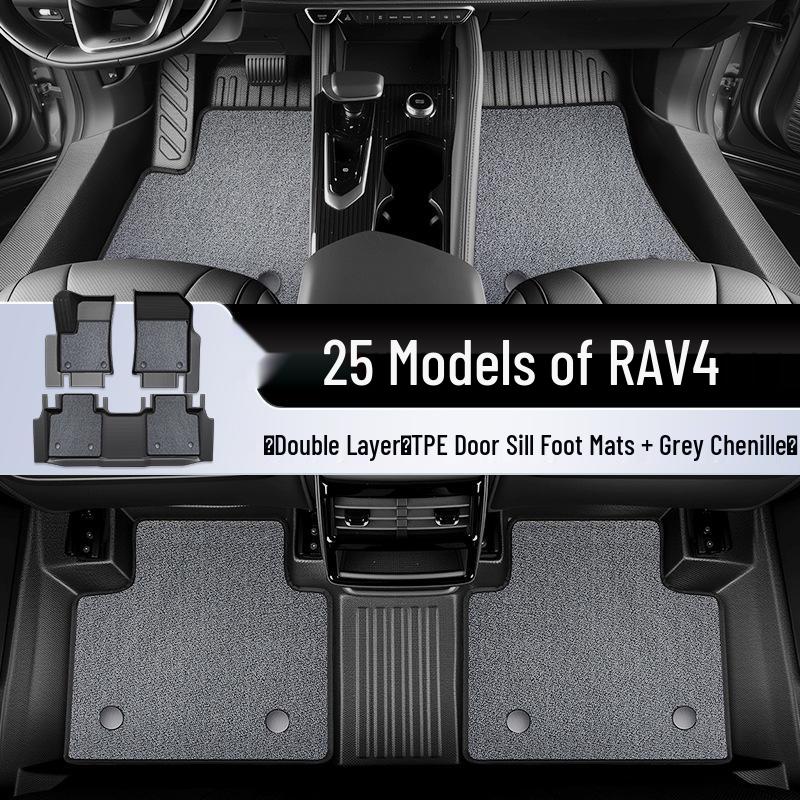 2025 Toyota RAV4 TPE Full Surround Floor Mats & Accessories Collection