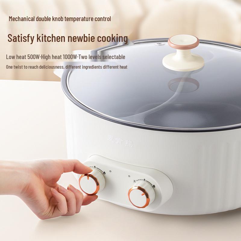 McKen Bear 7L Dual-Speed Electric Cooker with Multifunctional Yin-Yang Hot Pot