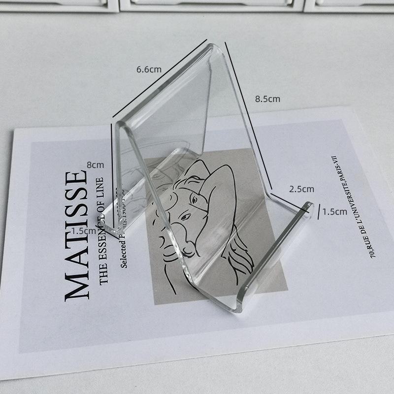 

Акриловый держатель для телефона на рабочем столе — креативный, стильный, прозрачный студенческий декор Type A прозрачный