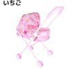 Meruchan Doll Stroller Toy Lightweight Compact Storage for Kids Doll Playtime (Painted Pattern)