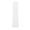 Spring New Women Clothes French Style Slim Fit Knitted Pleat Decorative Stand Collar Sleeveless Dress 4772345