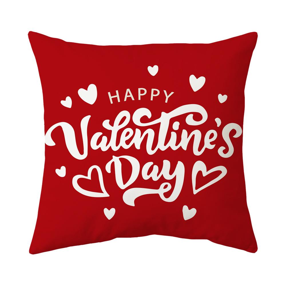 Valentine's Day Pillow New Sofa Cushion Bedside Backrest Plush Pillow Cover Shopee