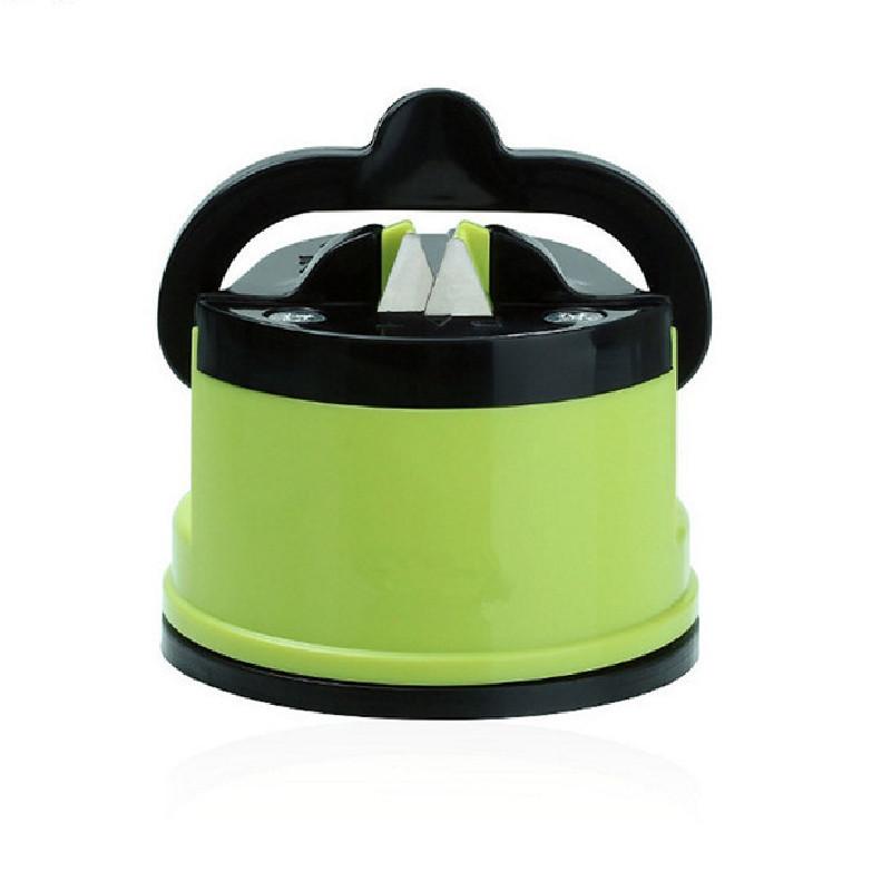 

Kitchen Tungsten Steel Sharpener Suction Cup Sharpening Tool Efficient Use Home зелёный
