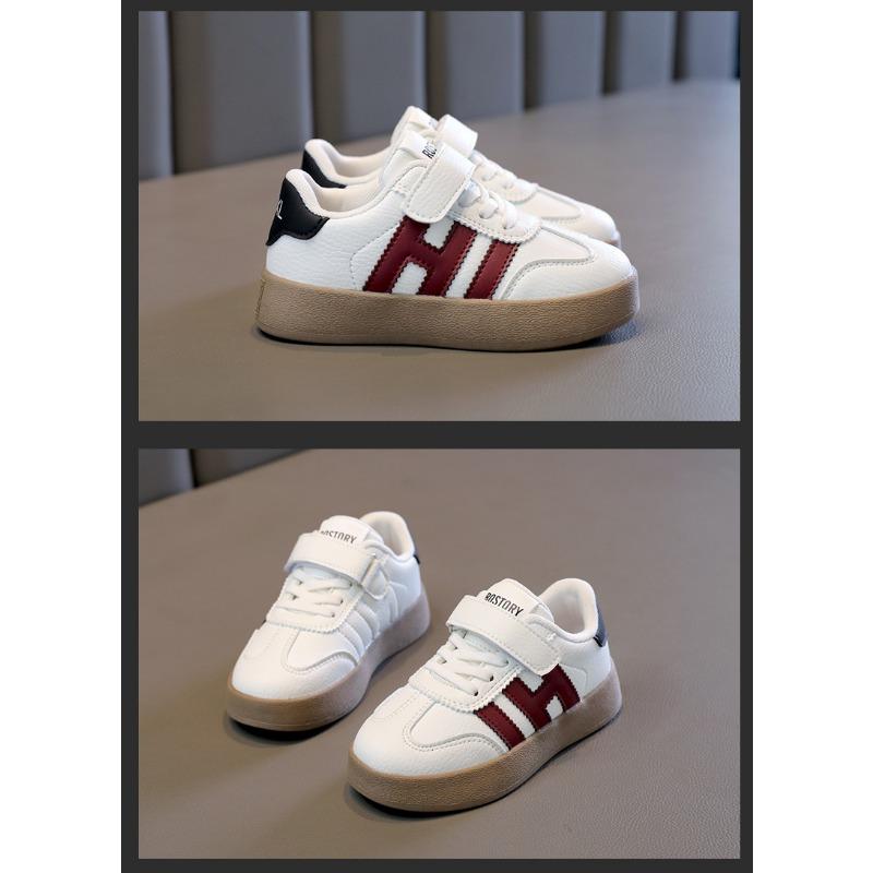 Small White Shoes Girls Board Shoes Autumn and Winter New Fleece Sports Shoes for Children and Students Casual Single Shoes