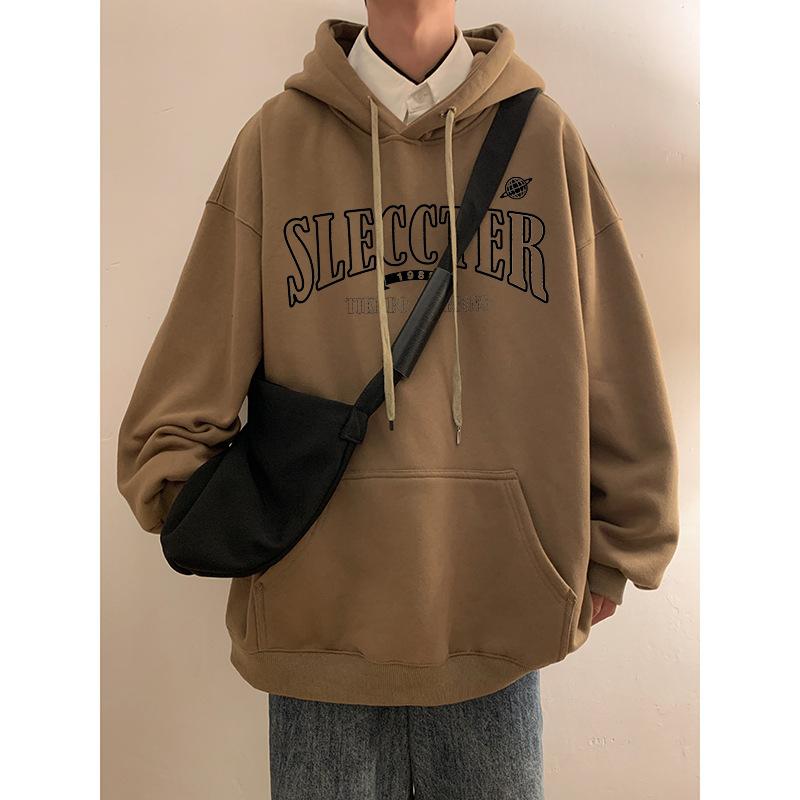 

Свитер мужской осенне-зимний серый флисовый парный худи-куртка 5XL темно-коричневого