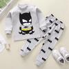 Kinder Baumwolle Herbst Pyjama Set: Lange Unterwäsche für Jungen und Mädchen