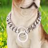 Collar Non-scalable Anti-Chew Stainless Steel Dog Chain Collar for Sports
