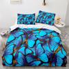 Butterfly Duvet Cover King Queen Colorful Flying Animal Bedding Set For Teens Adults Beautiful Flowers Polyester Quilt Cover