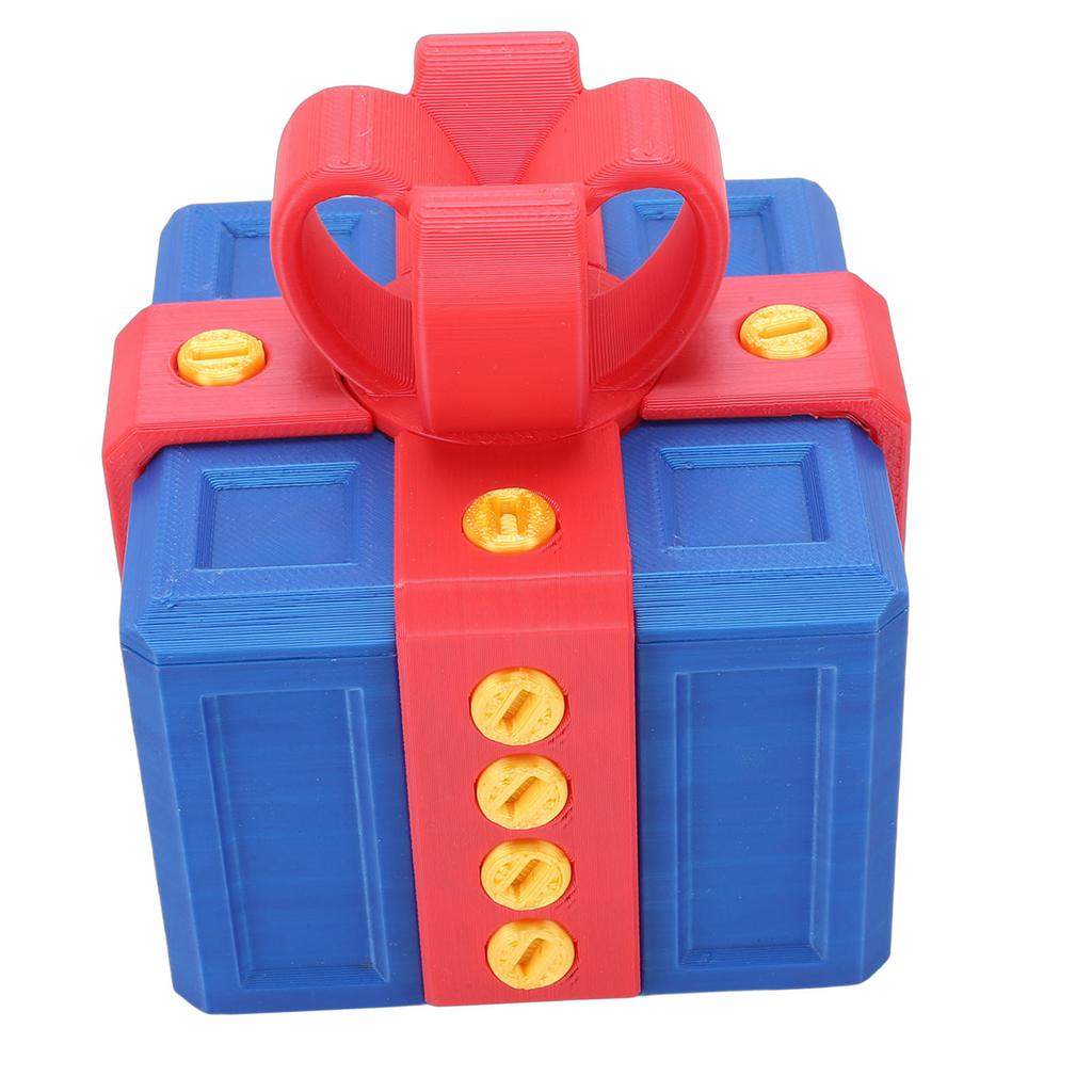 Annoying Gift Box 7x6.5x6.5cm Interactive 3D Printed Prank Screw Present Box for Birthday Xmas Spring Festival
