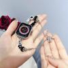 Fashion Bear Pendant Black Crystal Detailing Bracelet for Apple Watch Series Ultra 2 9 8 7 6 5 4 3 Se Watch Band 41 40 44 45 49mm Strap Accessories