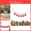 Charming Red Christmas Stocking Garland With Fun Cartoon Style For Seasonal Cheer