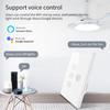 Tuya WiFi Smart Fan Light Switch Touch Panel Switch App Control Voice US Standard Work With Alexa Google Home Speed Regulation