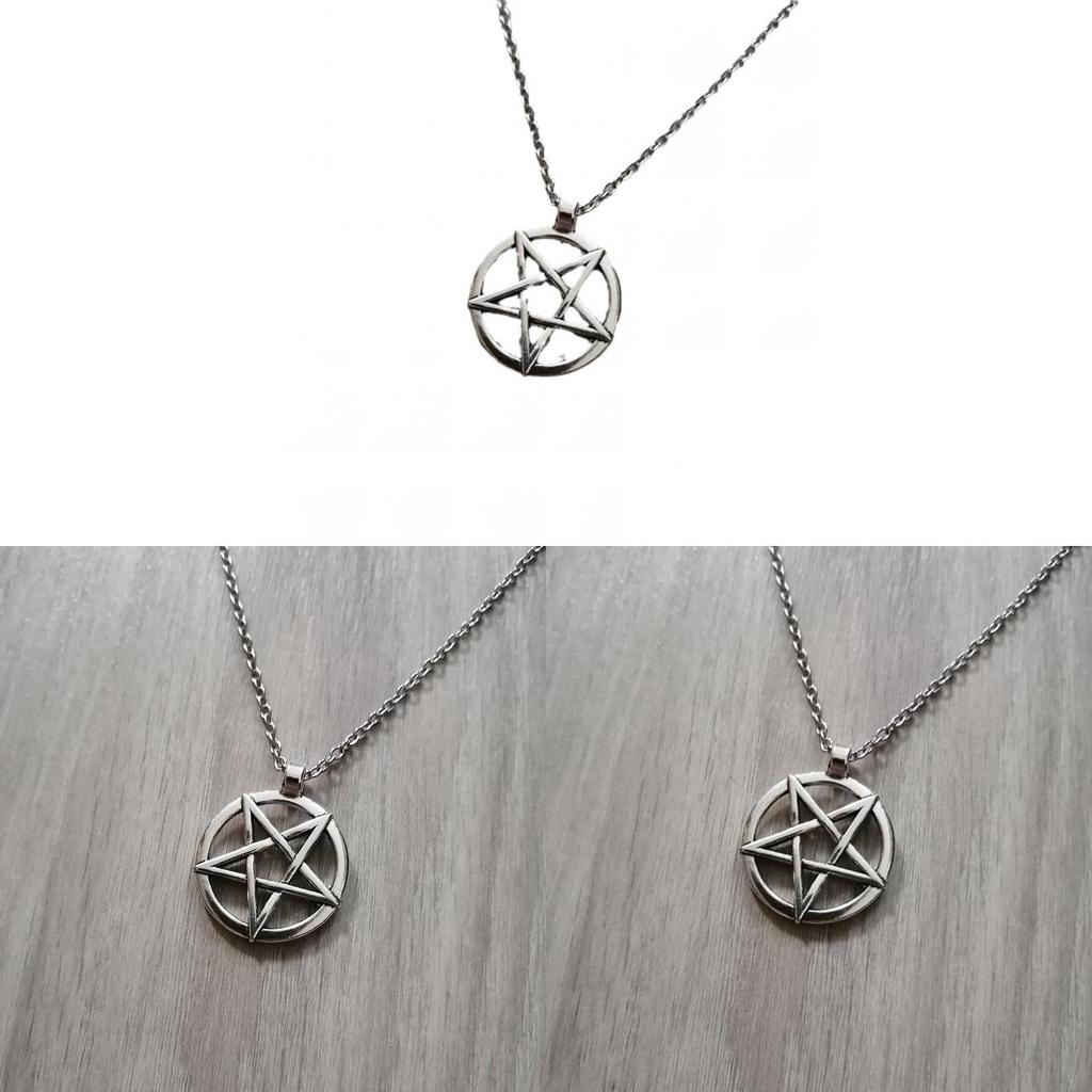 Fashion Star Pendant Necklace With Alloy Material And Cross Chain For Women And Men