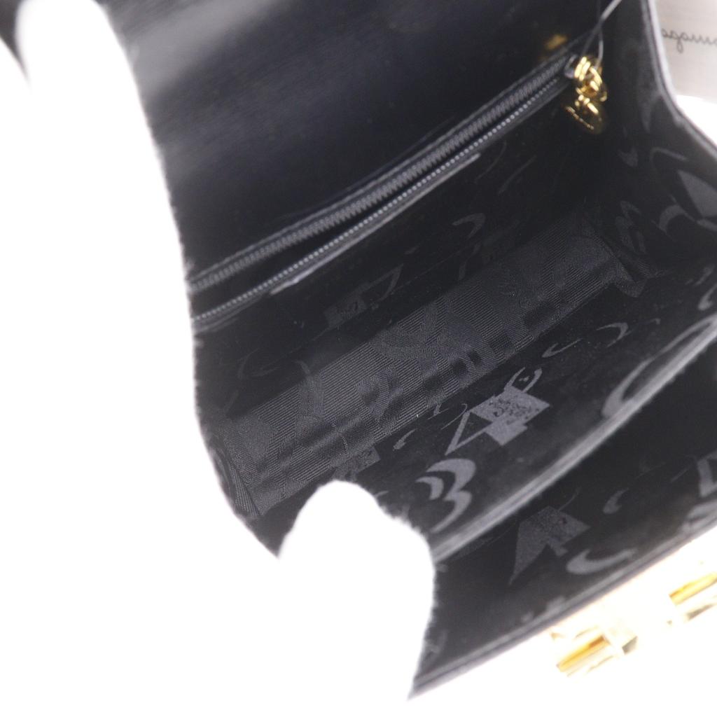 Salvatore Ferragamo Gancini Handbag BX-212193 black Calfskin Women Used