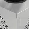Solar LED Path Light 2 Pcs Silver Galvanized Steel