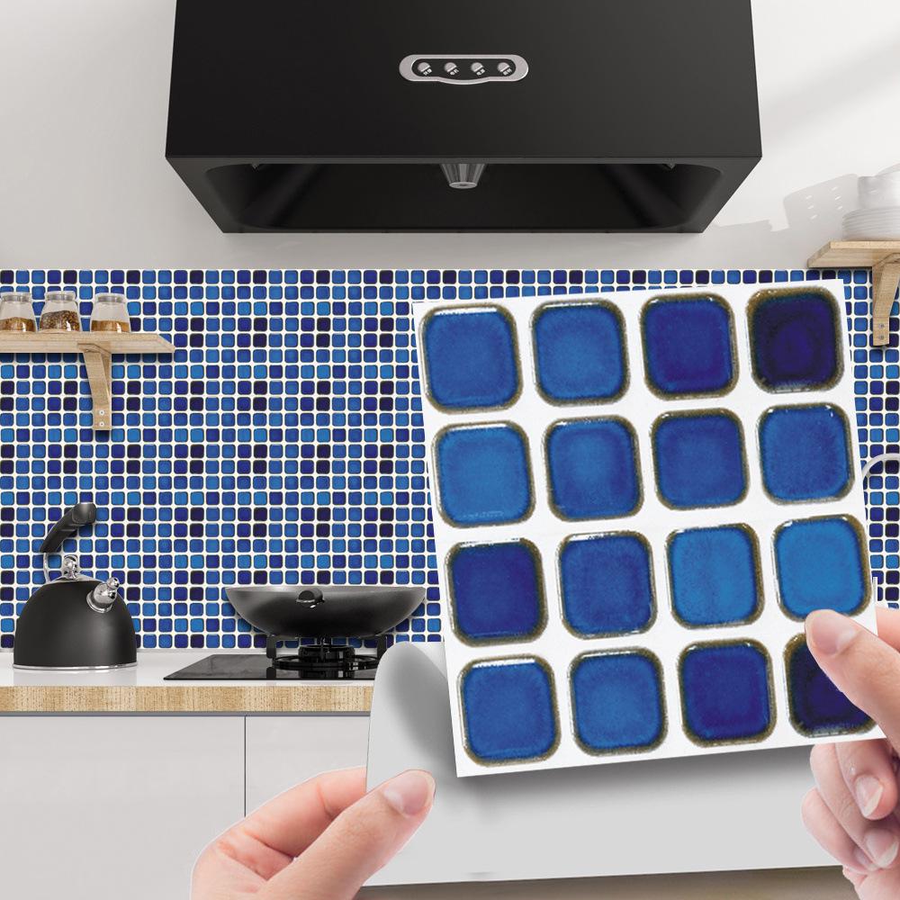 3D Mosaic Tile Sticker - Creative, Bright Film, DIY Wall & Floor Decor