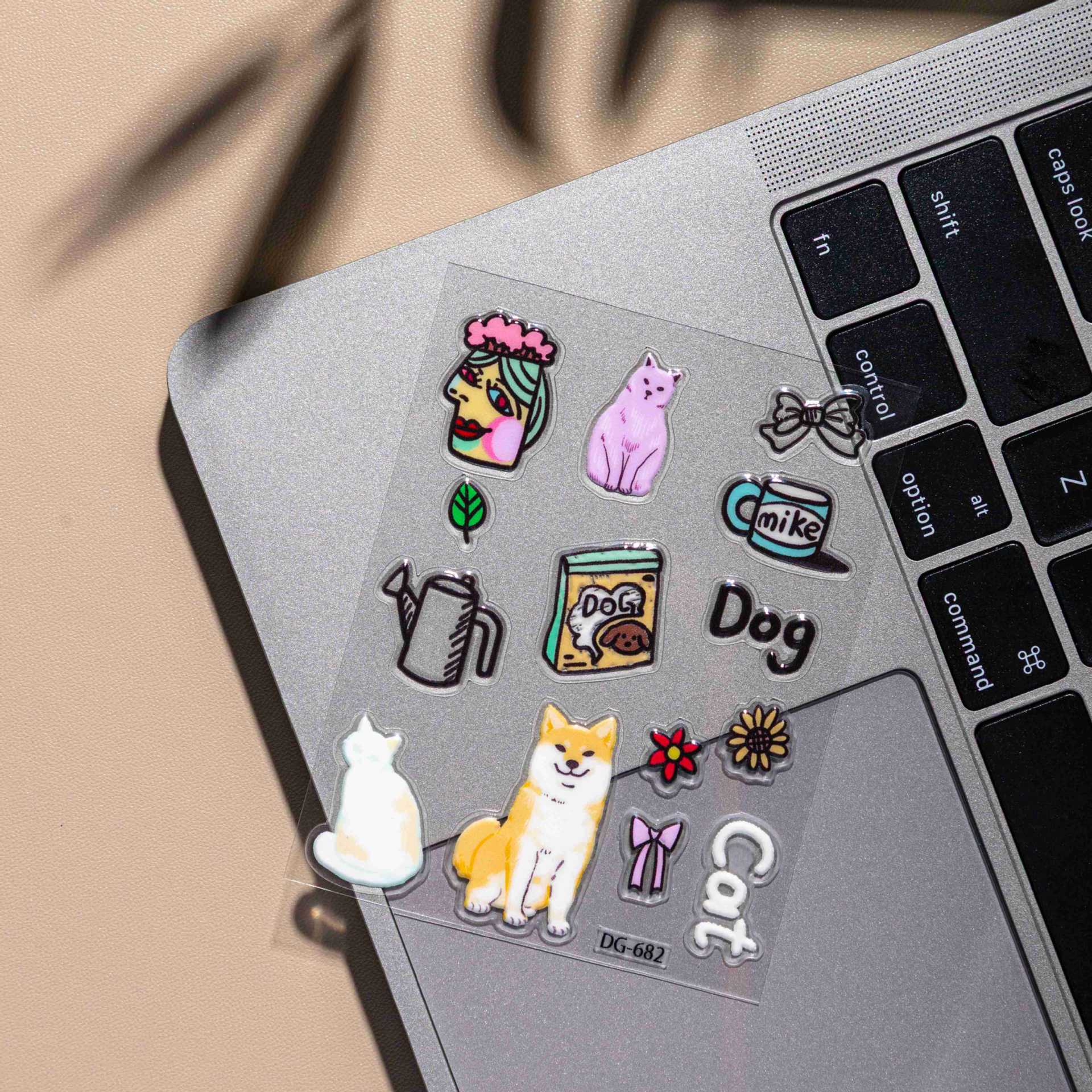 Японские INS Милые Собачки Желейные Наклейки Щенки Граффити DIY Чехол для Телефона Декоративные Наклейки для IPad
