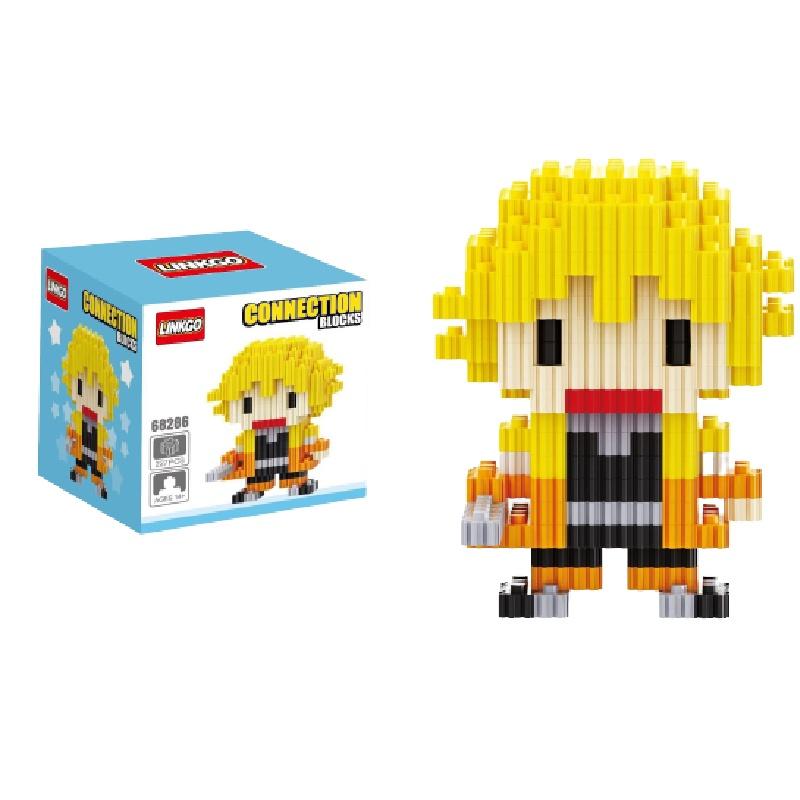 Demon Slayer Miniature Building Blocks Creative Assembled Cartoon Puzzle Toy