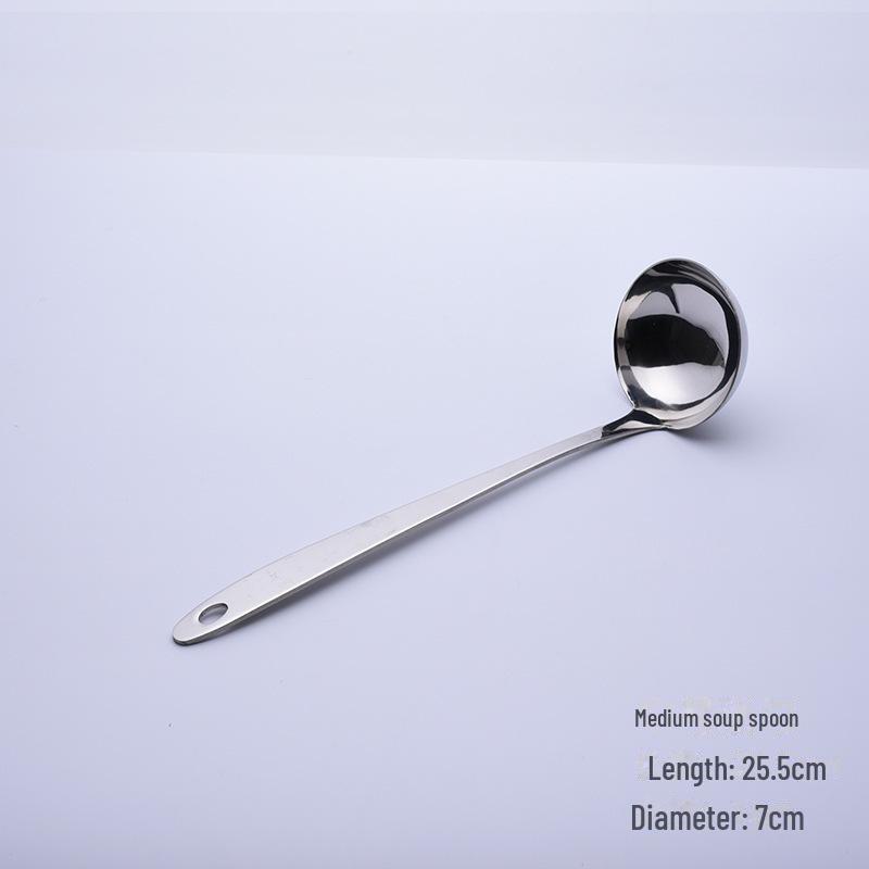 Exquisite Series Long Handle Stainless Steel Soup and Colander Spoon