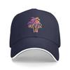 Tropical Palm Baseball Caps Fashion Casquette for Unisex Women Adjustable Casual Trucker Hats for Sports Outdoor Activities